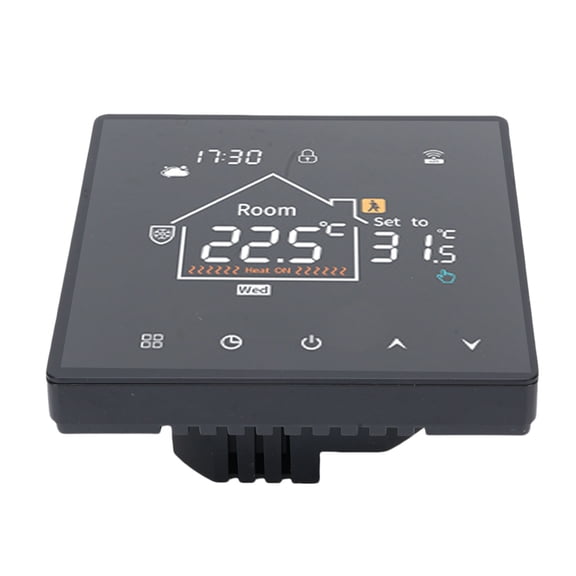 YAHHU Programmable Smart Thermostat Touchscreen LCD Display Water Heating Boiler Control for Home Office Mall Hotel 4.33 inches / 11 cm Non-WiFi Precise AC90V-240V[cite: 1]