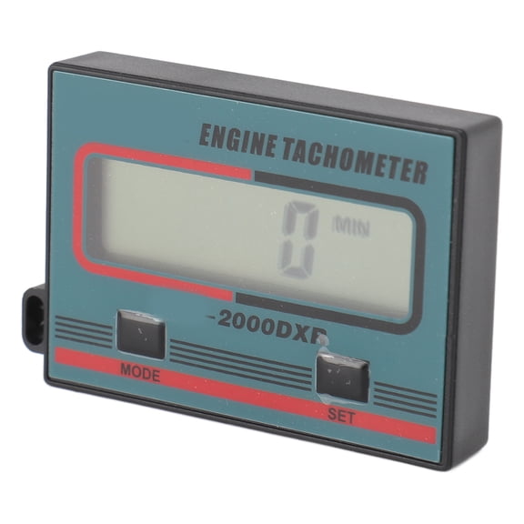 YAHHU Pulse Engine Tachometer Small Handheld Digital Induction LCD Display for Lawnmower Chain Saw, 3.15 inches / 8 cm