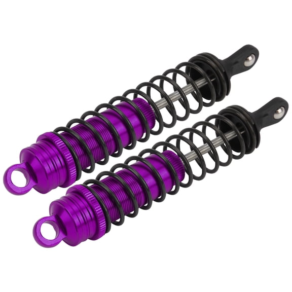 YAHHU Purple Aluminum Alloy Oil Filled Adjustable RC Shock Absorbers Spring Damper Replacement Parts for TRAXXAS SLASH 2WD RC Car 4.9 inches / 12.5 cm