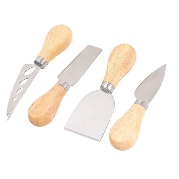 YAHHU Putty Scrapers Stainless Steel Paint Scraper Set with Wood Handle for Engraving Spackle Drywall Repairs Spreading Tools, Blade Length 2.75 inches / 7 cm, 4 Pack with Storage Box
