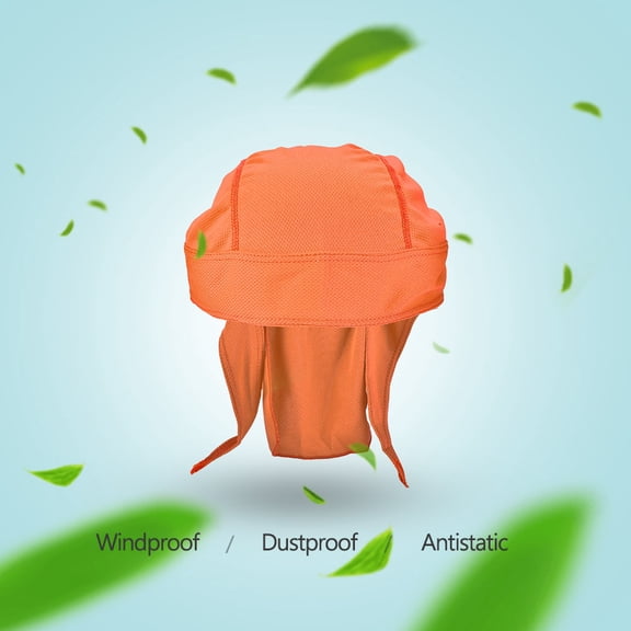 YAHHU Quick Dry Cycling Cap Sweatproof Bike Scarf Summer Riding Headscarf Sunhat 5.7 inches / 14.5 cm Light Orange