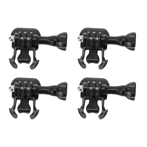 YAHHU Quick Release Buckle Base Mount Adjustable Angle Camera Shell Clip Basic Mount Kit for Surfing Stand Up Paddle Board SUP Action Cam Accessories 4 Pcs Black