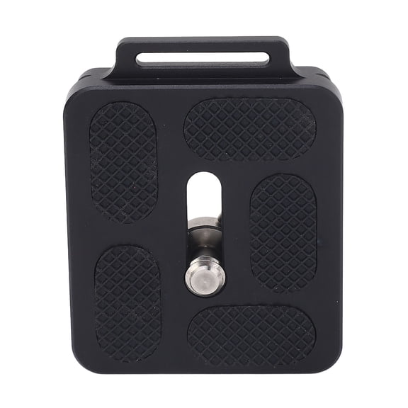 YAHHU Quick Release Plate PU-50H Aluminum Alloy Camera Mount Adapter with 1/4 Inch Screw Hole Standard for Arca Mount Systems Extended Base with Lanyard Hole Black (3.15 inches / 8 cm)