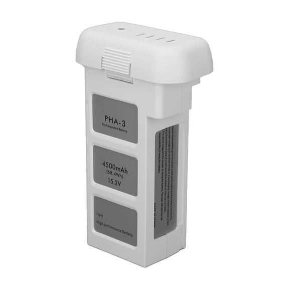 YAHHU RC Drone Intelligent Flight Battery 15.2V 4500mAh 68.4Wh Replacement Power Pack with Multiple Protection for DJI Phantom 3 All Versions Series Quadcopter, Lightweight 14.1 oz / 401 g, White