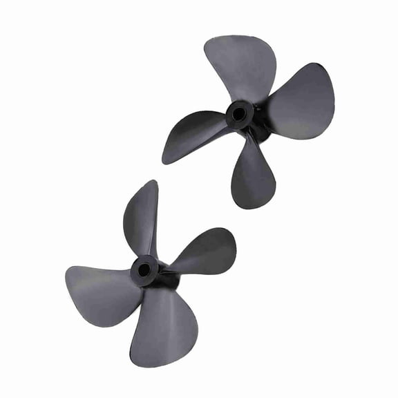 YAHHU RC Model Boat Replacement Parts High Strength Plastic 4-Blade Full Immersion Propellers CW CCW 4mm Shaft 60mm Diameter Motor Prop Accessories Pair Pack