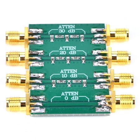 YAHHU RF Fixed Attenuator DC-4.0GHz 50 Ohm SMA Double Female Head Radio Frequency Attenuator Signal Adjuster Buffer for Stable Load Impedance (12 inches / 30.48 cm)