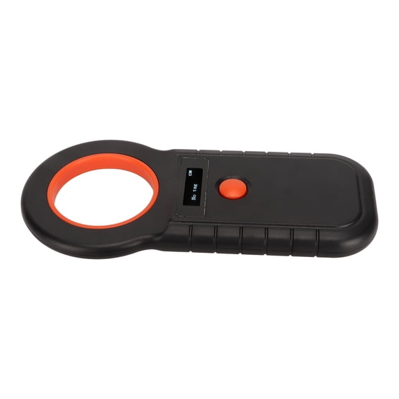 YAHHU RFID Reader Handheld 134.2Khz 125Khz Portable Animal Microchip Scanner Tag Reader for ISO 11784 11785 FDX-B EMID with Built-in Battery Black (7.48 inches / 19 cm)