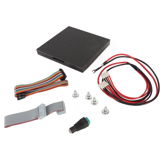 YAHHU RGB Full Color LED Matrix Panel 64x64 4096 Dots 2mm Pitch Adjustable Brightness Display for Raspberry Pi/Pico/Arduino (8.27 in / 21 cm)