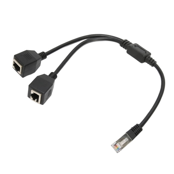 YAHHU RJ45 Ethernet Splitter Cable 1 Male to 2 Female Port Stable Fast Transmission Cat5 RJ45 Splitter Cable for Router Modem (9.45 inches / 24.00 cm)