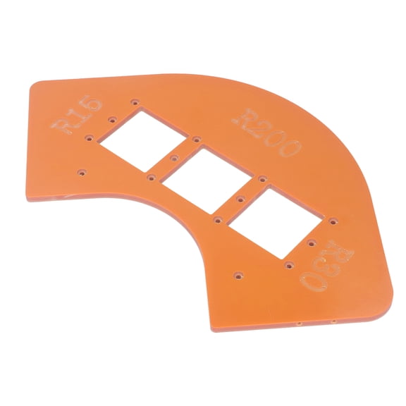YAHHU Radius Jig Router Template R15 R30 R100 R200 Woodworking Corner Radius Guide For Cabinet Wardrobe Switch Holes Easy To Operate Hand Tools Heavy Duty Precision Templates (13.78 inches / 35 cm)