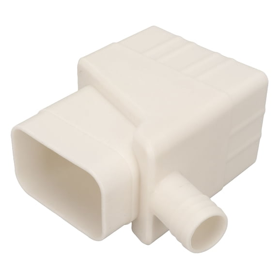 YAHHU Rainwater Collection System Standard Downspout Water Diverter Connector System with 40 inches / 101.6 cm Hose for Lawn Garden White