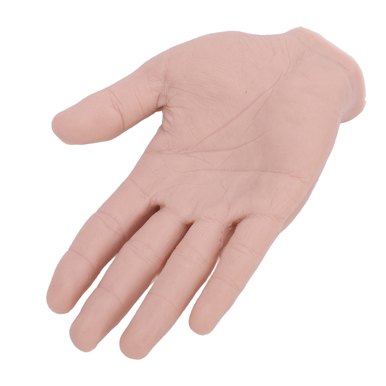 YAHHU Realistic Silicone Mannequin Training Hand for Nail Art Practice & Halloween Props, Flexible Bendable Right Hand Model, 7.87 inches / 20 cm