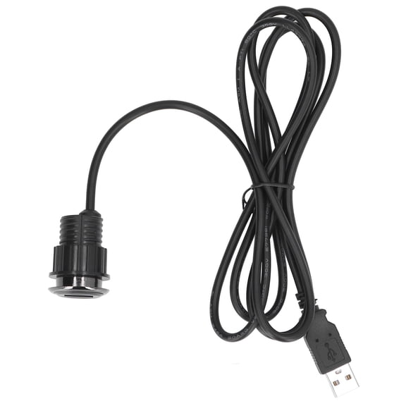 YAHHU Recessed USB Charging Grommet, Fast Charge Embedded Desk Socket Power Outlet for Sofa Phone and Home Office, Features 59.1 inches / 150 cm Power Cord, Black