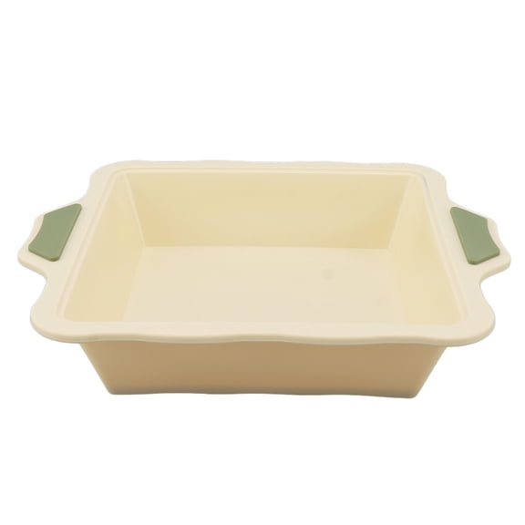 YAHHU Rectangular Silicone Cake Pan Non-Stick High Temperature Resistant Baking Mold for Bread, Desserts, and DIY Cooking (10.5 x 8.9 inches / 26.7 x 22.5 cm)