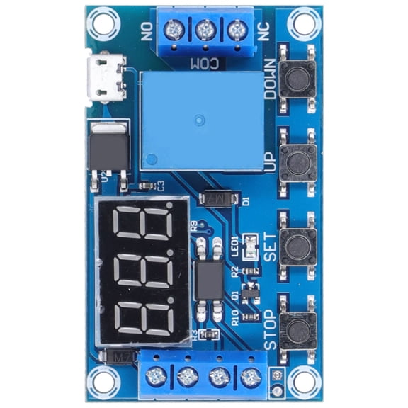 YAHHU Relay Module DC 6-30V Programmable Delay Off Cycle Timer Disconnect Trigger Opto Isolator Switch Relay Board[cite: 1]