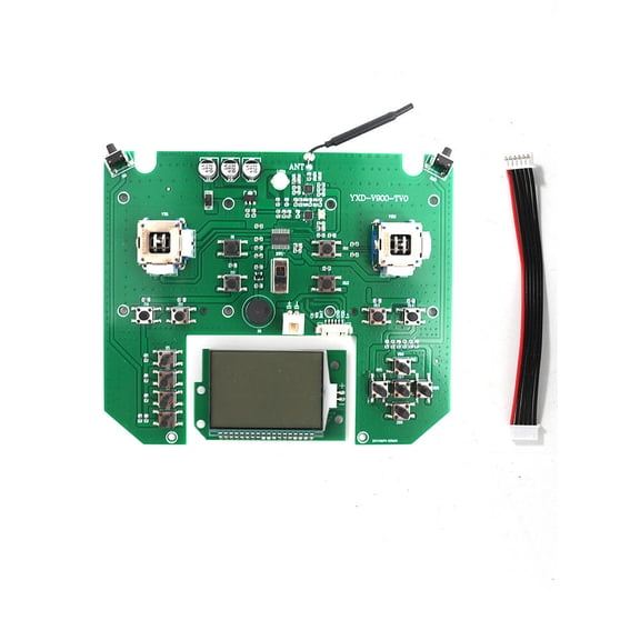 YAHHU Remote Control Circuit Board with LED Display for V900/V020 Fishing Bait Boat Transmitter