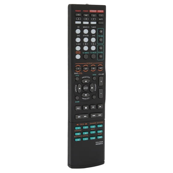YAHHU Remote Control Replacement for AV Receiver RAV284 WN05820EX RX-V363, 8.26 inches / 21 cm, Black