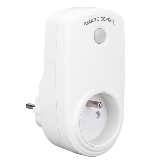 YAHHU Remote Control Socket Energy Saving Wireless Remote Control Outlet for Home and Office, 230V Smart Electrical Outlet Plug with Remote Controller for Appliances, White