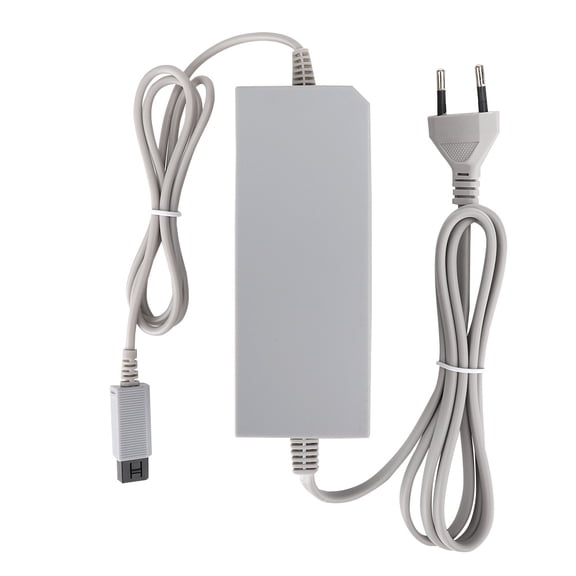 YAHHU Replacement AC Power Supply Supply Unit for Nintendo Wii System Universal Multi-Voltage Travel Adapter (12V/3.7A / 110V-240V, EU Plug, 7.87 x 3.94 x 1.97 inches / 20.0 x 10.0 x 5.0 cm)