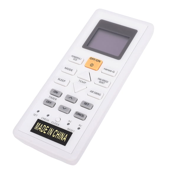 YAHHU Replacement Air Conditioner Remote Control for Panasonic A75C3826 CS-E9PKR CS-E12PKR CS-E21PKR ABS AC Controller with Wall Bracket 5.91 inches / 15 cm