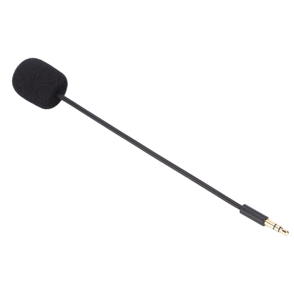 YAHHU Replacement Game Microphone Universal 3.5mm Headset Mic for Console Gaming Controller Detachable Noise Cancelling Boom Microphone for PC and Gaming Consoles (10 inches / 25.4 cm)