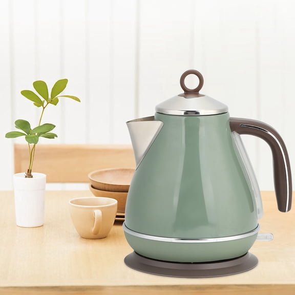 YAHHU Retro Stainless Steel Electric Kettle, 1700ml / 57.5 fl oz Hot Water Boiling Pot with Automatic Power Off & Base Heating, Fast Boiling Tea Kettle for Kitchen Countertop Home, 1850W-2200W