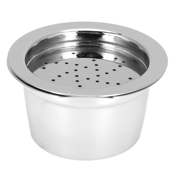 YAHHU Reusable Stainless Steel Coffee Capsule Refillable Filter Pod Cup Kit with Spoon and Brush - Compatible with Aldi Expressi K-fee (1.77 inches / 45 mm)