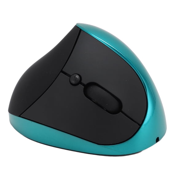 YAHHU Right Hand Ergonomic Wireless Vertical Optical Mouse, 3 Adjustable DPI 800/1200/1600, 2.4G Rechargeable with USB Adapter for Laptop PC Tablet (4.3 inches / 11 cm), Blue