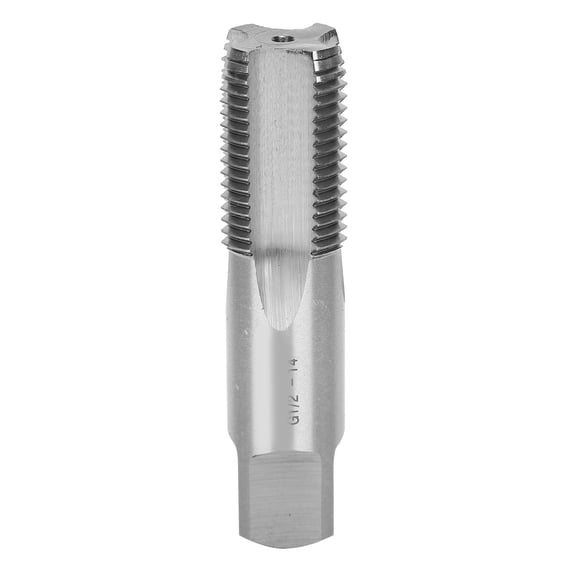 YAHHU Right Hand Pipe Thread Tap, High Speed Steel Water Piping Screw Cone, Professional Pipeline Screwdriver Repair Tool G1/2in-14, 3.5 inches / 9 cm