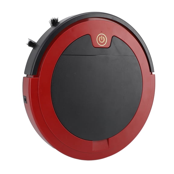 YAHHU Robotic Vacuum Cleaner Red - 3-in-1 Sweeping Mopping Robotic Vacuum with Strong Suction, Quiet Operation, USB Rechargeable, and Automatic Obstacle Avoidance for Home 11.8 inches / 30 cm