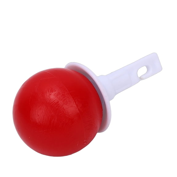 YAHHU Rolling Ball Hook Style Cane Tip Replacement for Blind Walking Stick with Protective Cover, Red and White Rotating Cane Accessory, Lightweight Non-Slip Mobility Aid, 1 Count