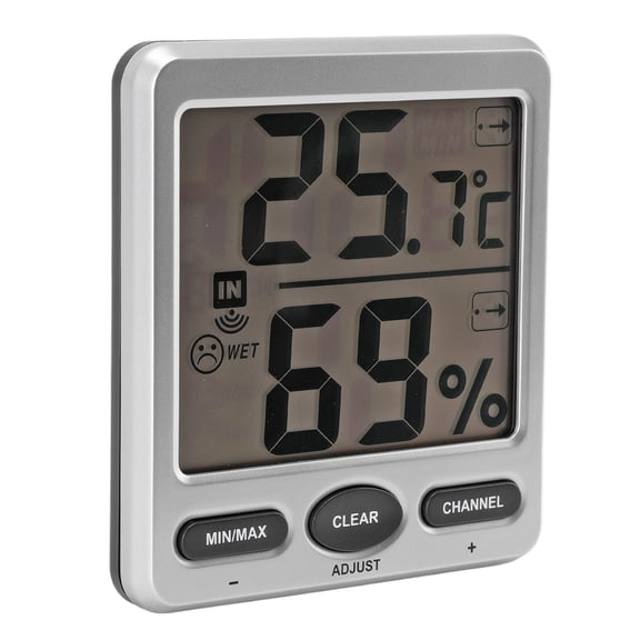 YAHHU Room Thermometer Large Screen Comfort Level Indicator 24 Hours Record High Accuracy Humidity Sensor for Indoor Outdoor