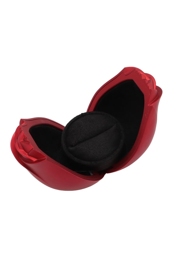 Rose Ring Box Red Rose Jewelry Case Display Gift Box for Proposals Engagements Anniversaries Weddings Flocking Storage Organizer 2.87 inches / 7.3 cm