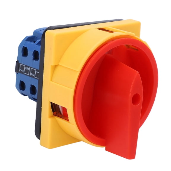 YAHHU Rotary Cam Changeover Switch Universal Selector Power Cut Off Switch DC 240V AC 440V 20A for Industrial Control, Padlockable Design, PC and Copper Material, Electrical Equipment Accessory