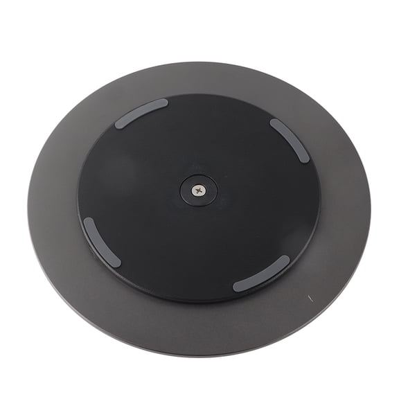 YAHHU Rotating Computer Monitor Base 360 Degrees Deep Gray Matte Aluminum Alloy Freestanding Stand For Desktop Displays Tablets Phones (9.06 inches / 23.00 cm)