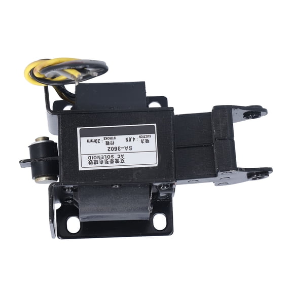YAHHU SA-3602 AC Solenoid Electromagnet Traction Push Pull Electric Magnet AC220V 50/60Hz, 4.0N Suction Power, 0.8 inches / 20mm Stroke, Industrial Automation Component