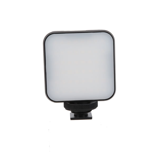 YAHHU ST-48B Mini Portable LED Fill Light, Dimmable 5000K-6000K Video Light with Built-in 2000mAh Battery for Smartphone, DSLR Camera, Vlogging, and Live Streaming - Black