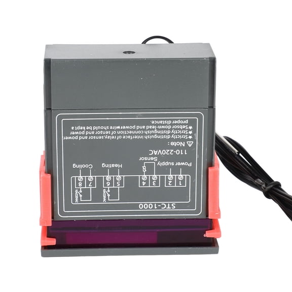 YAHHU STC-1000 Digital Temperature Controller 110V-220VAC Thermostat with Dual Relay Output and 1 Meter NTC Sensor for Seafood Cooling Machine, 3 x 1.4 x 3.3 inches / 7.5 x 3.4 x 8.5 cm