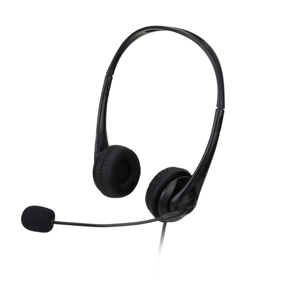 YAHHU SY490MV Call Center Wired Headset 3.5MM Port With Noise Canceling Microphone Ergonomic Telephone Operator Headphone for Computer Phones Desktop Boxes Black