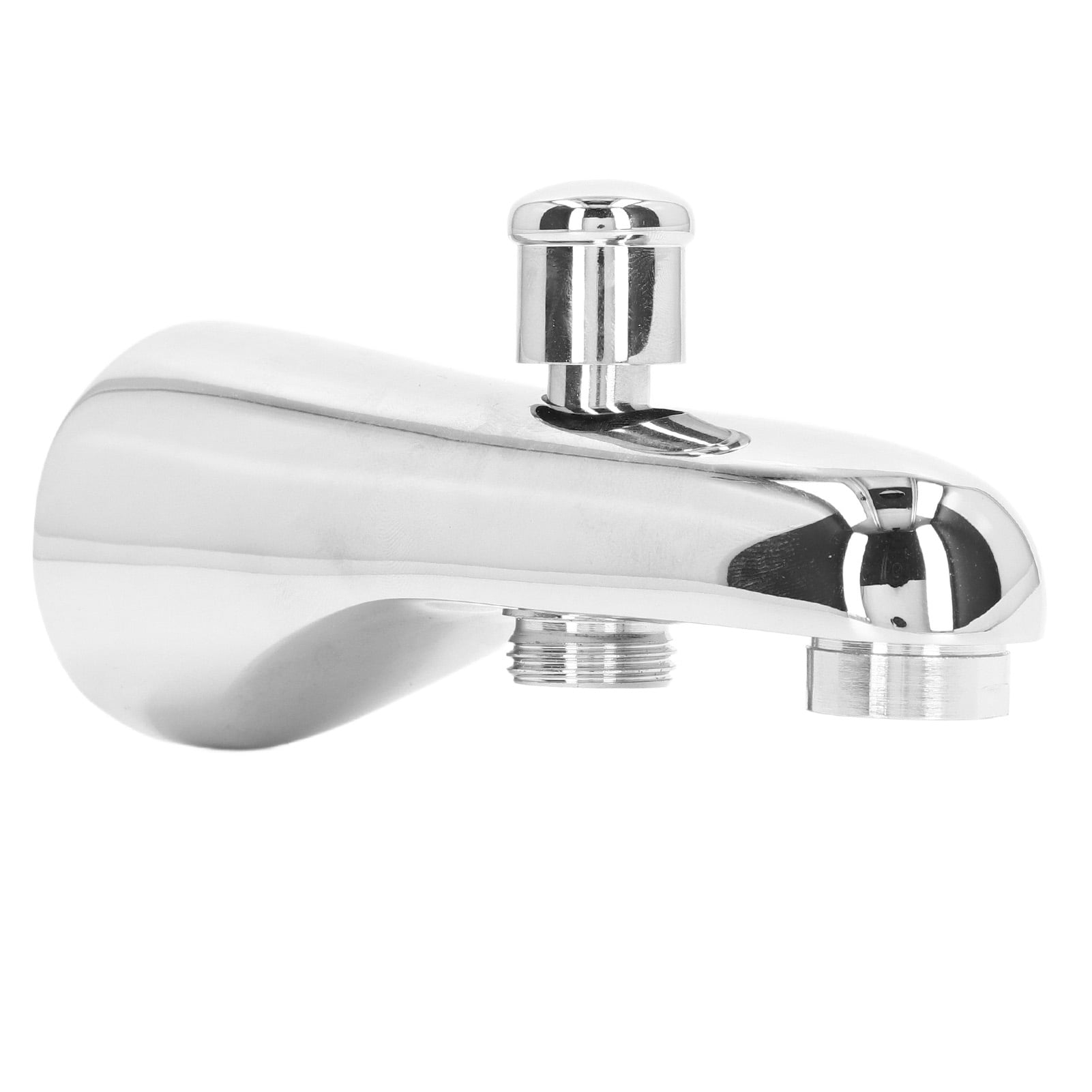 YAHHU Semicircle Concealed Bathtub Tub Spout with Diverter, G1/2 Interface Bright Chrome Brass Faucet for Bathroom Shower (9.84 inches / 25 cm)