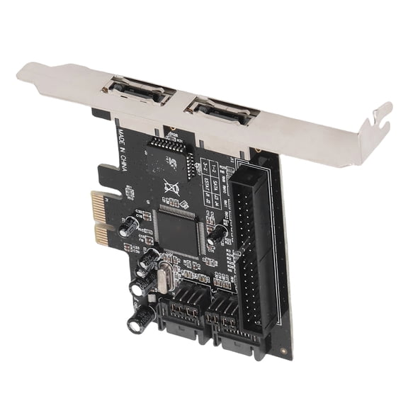 YAHHU Serial ATA PCI Express Controller Adapter Card 2 Port PCIe to Serial ATA ESATA IDE Controller Support ATA Hard Drives 3Gbs Speed (5.5 inches / 14 cm)[cite: 1]