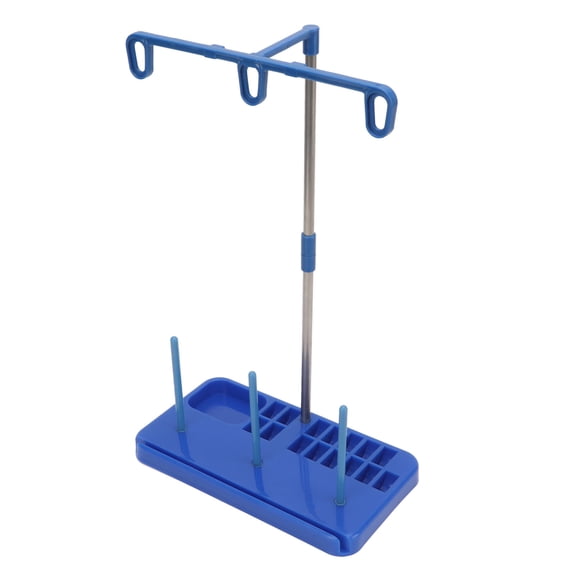 YAHHU Sewing Machine Spool Stand Blue Household Thread Rack Plastic Stainless Steel Holder Easy Assemble Store Sewing Machine Accessories Supplies 7.87 inches / 20 cm