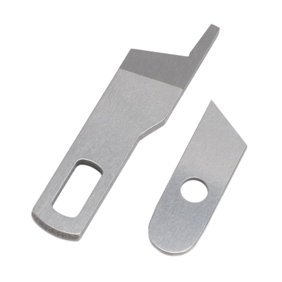 YAHHU Sewing Machine Upper Lower Blade Set, Iron Replacement Parts, Professional Blades Compatible with Singer 14HD854 HD0450S HD0400S SE017 Serger Models (3.94 inches / 10 cm)