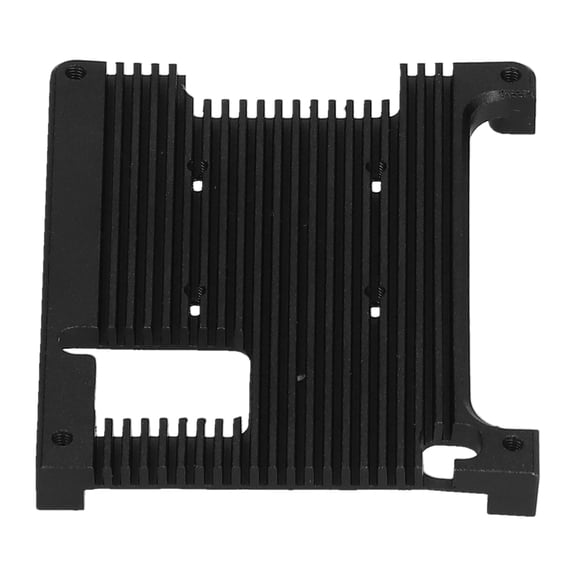 YAHHU Shell for Raspberry Pi 4B Embedded Cooling Case Metal Box Aluminum Alloy Protective Enclosure Black