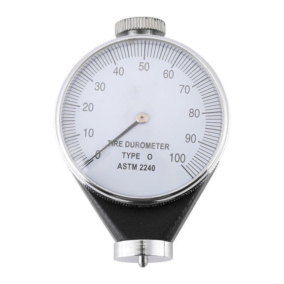 YAHHU Shore Type O Rubber Tire Durometer Hardness Tester Meter 0-100 Degrees Clear Dial Gauge Instrument for Micro Porous Foaming Plastic Materials 3.07 x 2.05 in / 7.8 x 5.2 cm