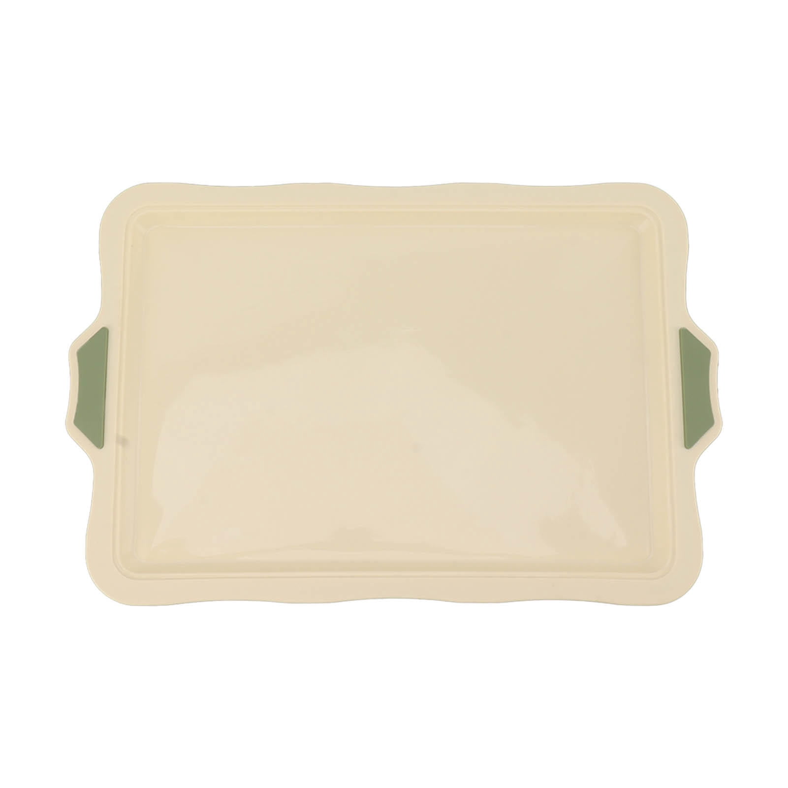 YAHHU Silicone Baking Sheet Pan – Flat Base, Non‑Stick, Heat‑Resistant 16.9" x 11" Cookie & Cake Tray for Home Baking