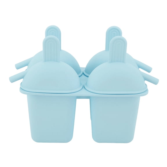 YAHHU Silicone Ice Cream & Popsicle Mold Set – 4‑Piece Design, 50 Sticks, Portable DIY Maker for Cold Drinks