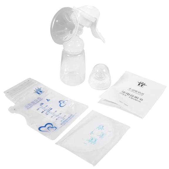 YAHHU Silicone Manual Breast Pump 150ML Nursing Bottle  Safe PP, Ergonomic Handle, Direct Pump to Bottle, OnTheGo Design