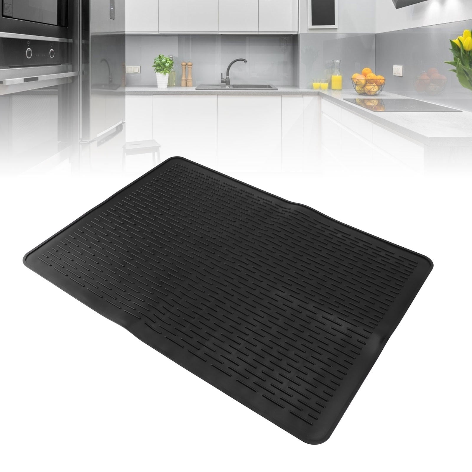 YAHHU Silicone Stove Top Cover Heat‑Resistant Anti‑Slip Kitchen Mat with Wide Rib Design
