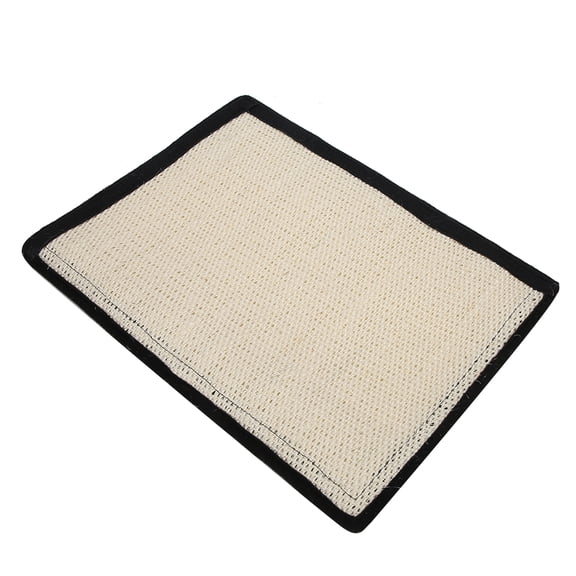 YAHHU Sisal Hemp White Cat Scratching Board Table Leg Furniture Protector Mat, 15.35 inches / 39 cm, 1 Count